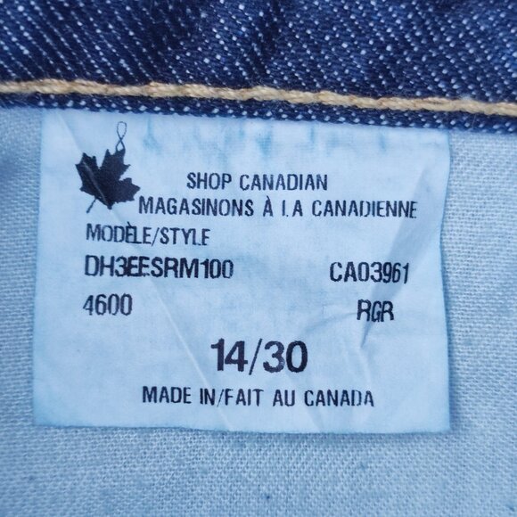 Denver Hayes jeans women's size (14) 32/30 ink blue straight leg modified waist - Picture 6 of 14